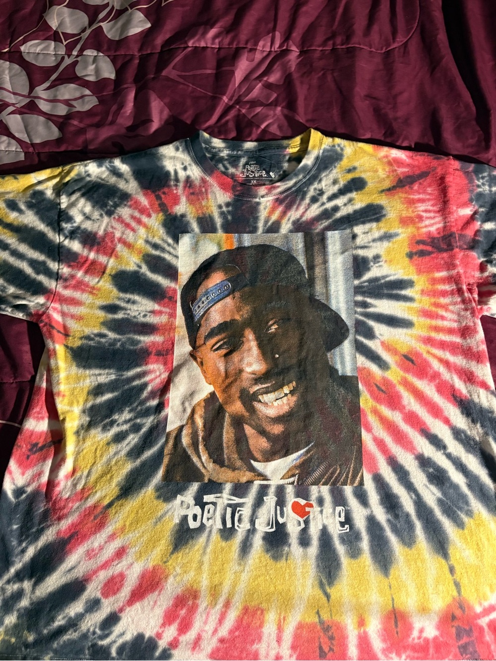 Tie-Dye Tupac T-Shirt